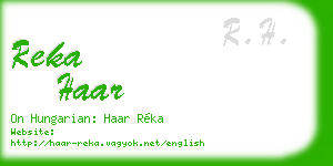 reka haar business card